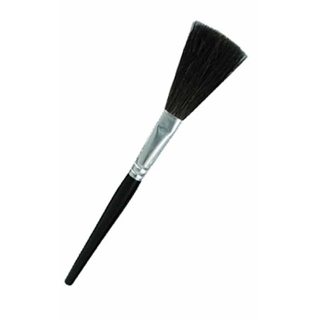 Gordon Brush Flat Narrow Black Goat Fingerprint Brush, PK12 0192-00001